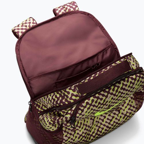 Rucsac de antrenament Nike Brasilia 9.5 24 l burgundy crush/black/volt