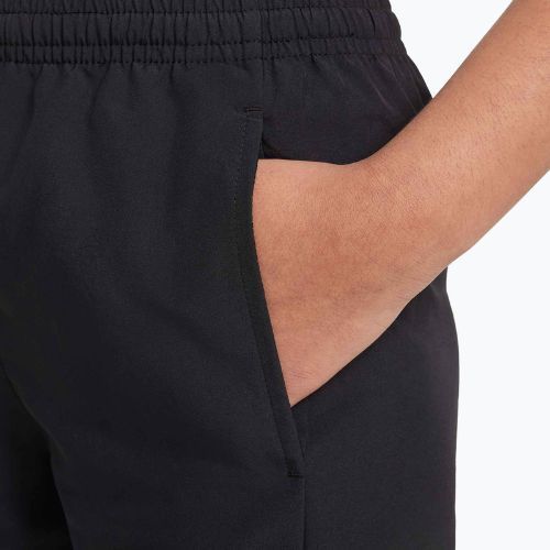 Pantaloni scurți de fotbal pentru copii Nike Academy Dri-Fit Jr black/black/pale ivory/ pale ivory