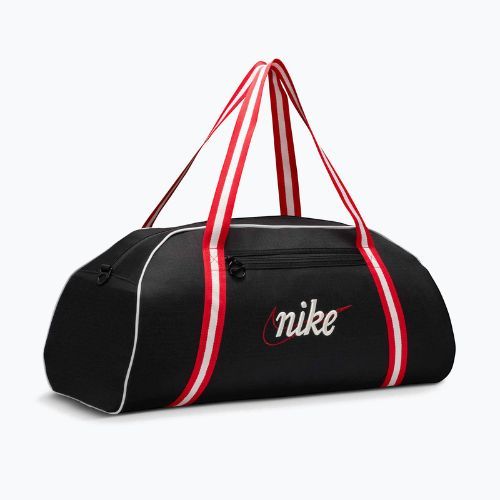 Geantă de antrenament pentru femei Nike Gym Club Retro 24 l black/university red/sail