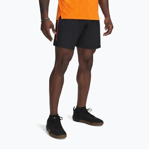 Pantaloni scurți de antrenament pentru bărbați Under Armour Woven Wordmark black