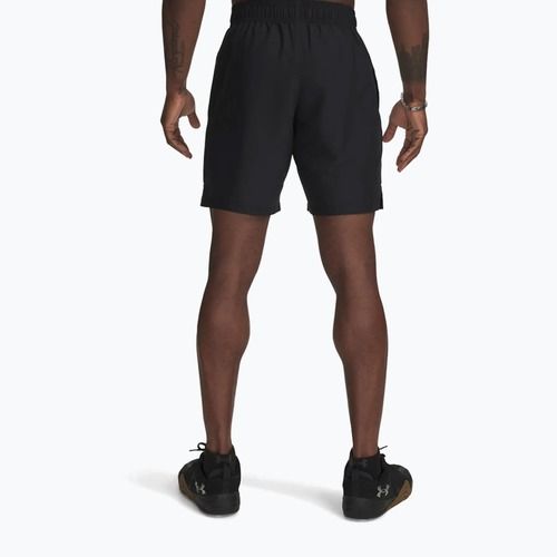 Pantaloni scurți de antrenament pentru bărbați Under Armour Woven Wordmark black