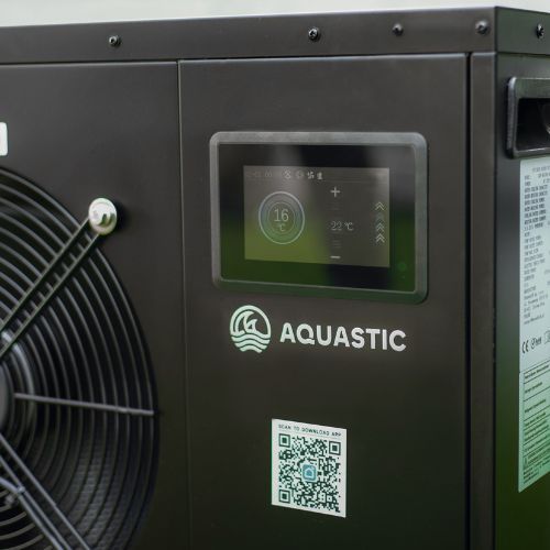 Set AQUASTIC piscina 382L cu agregat pentru băi în apă rece BrrFree negru