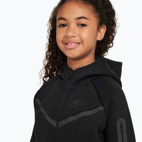 Bluză pentru copii Nike Sportswear Tech Fleece black/black/black