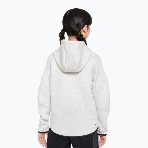 Bluză pentru copii Nike Sportswear Tech Fleece light grey/heather/black/black