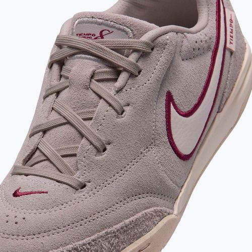 Încălțăminte de fotbal pentru copii Nike Tiempo Streetgato Premium Jr Moon Particle/Team Red/Chalk