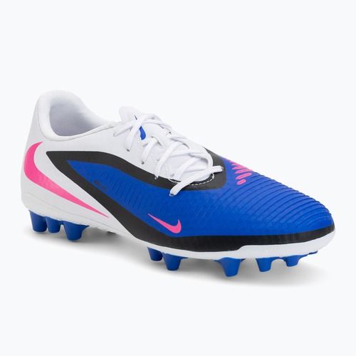 Ghete de fotbal pentru bărbați Nike Phantom 6 Low Academy AG racer blue/white/pink blast