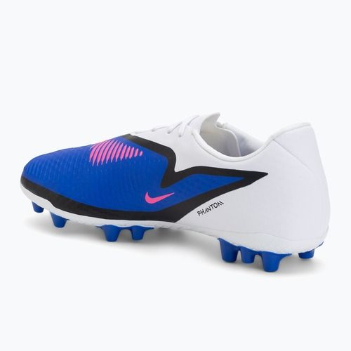 Ghete de fotbal pentru bărbați Nike Phantom 6 Low Academy AG racer blue/white/pink blast