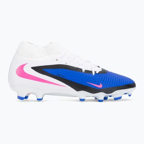 Încălțăminte de fotbal pentru bărbați Nike Phantom 6 High Academy FG/MG racer blue/white/pink blast