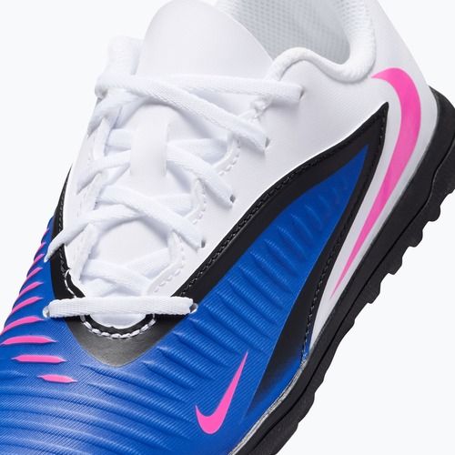 Încălțăminte de fotbal pentru copii Nike Jr. Phantom 6 Low Club TF racer blue/white/pink blast