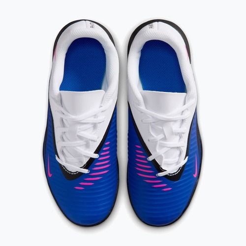 Încălțăminte de fotbal pentru copii Nike Jr. Phantom 6 Low Club TF racer blue/white/pink blast