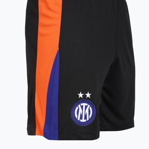 Pantaloni scurți de fotbal pentru bărbați Nike Inter Milan Stadium SE black/safety orange