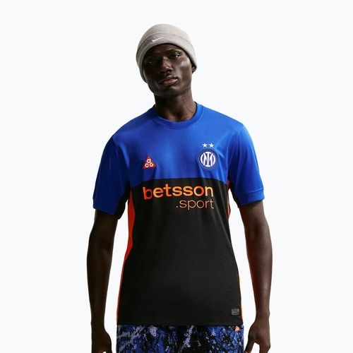 Tricou de fotbal pentru bărbați Nike Inter Milan Stadium SE hyper blue/black/safety orange