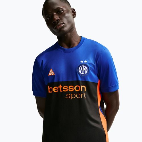 Tricou de fotbal pentru bărbați Nike Inter Milan Stadium SE hyper blue/black/safety orange