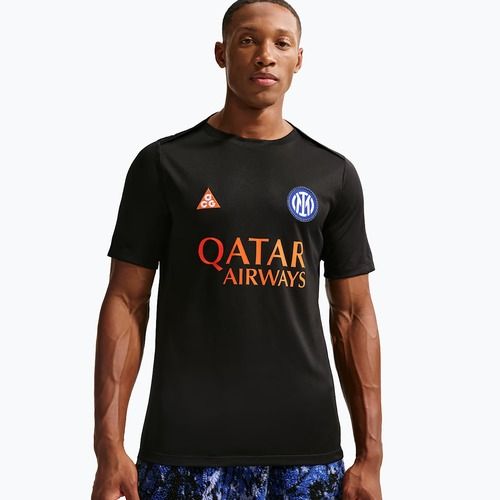 Tricou de fotbal pentru bărbați Nike Inter Milan Academy Pro SE black/safety orange