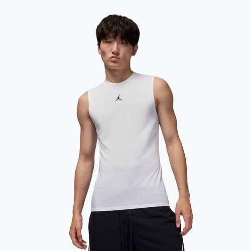 Tricou termoactiv pentru bărbați Nike Jordan Sport Dri-FIT white/black