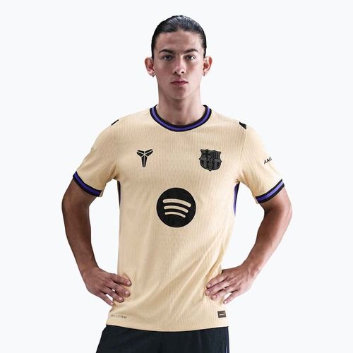Tricou de fotbal pentru bărbați Nike FC Barcelona 2025/26 Match Away team gold/team gold/persian violet/black