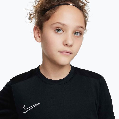 Tricou de fotbal pentru copii Nike Academy Dri-Fit Jr black/black/white/white