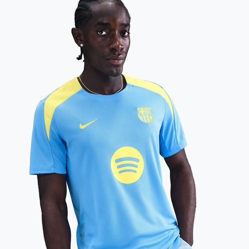 Tricou de fotbal pentru bărbați Nike FC Barcelona Strike SE university blue/opti yellow