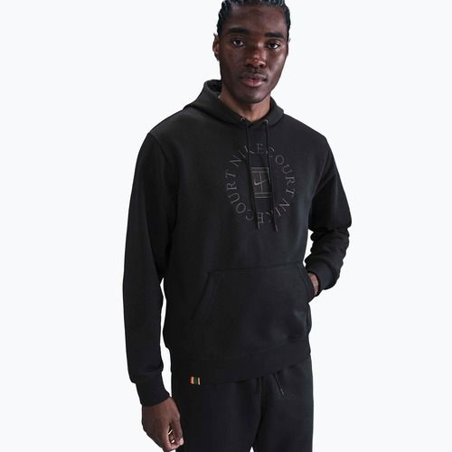Bluză de tenis pentru bărbați Nike Court Dri-Fit Heritage French Terry Hoodie Black/Anthracite