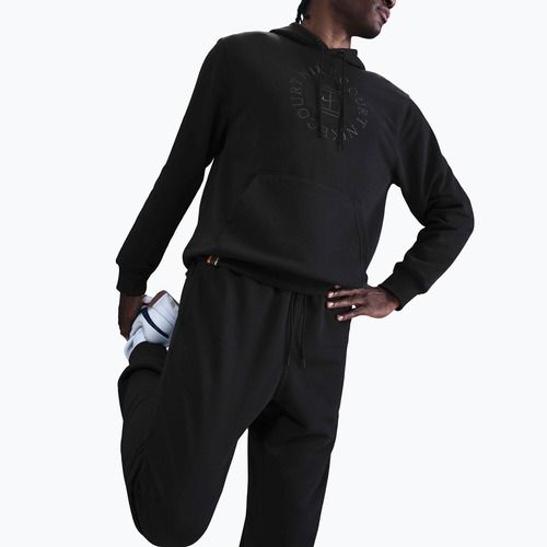 Bluză de tenis pentru bărbați Nike Court Dri-Fit Heritage French Terry Hoodie Black/Anthracite