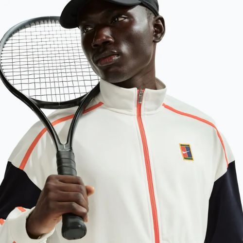 Bluză de tenis pentru bărbați Nike Court Heritage sail/turf orange