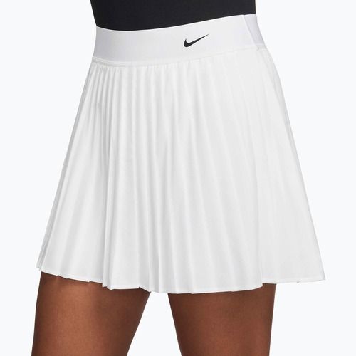 Fustă de tenis Nike Victory Dri-Fit High-Waisted Pleated white/black