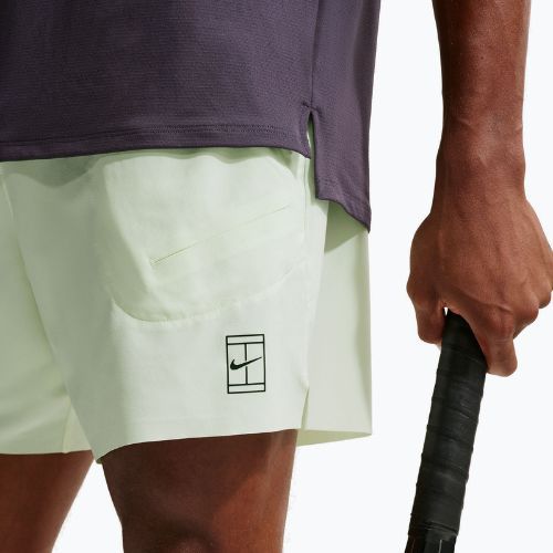 Pantaloni scurți de tenis pentru bărbați Nike Court Dri-Fit Advantage 6" Volt Tint/Black