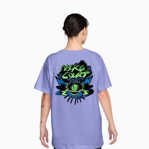 Tricou de tenis pentru femei Nike Slam Dri-Fit light thistle