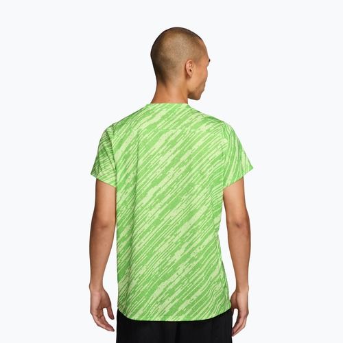 Tricou de tenis pentru bărbați Nike Court Dri-Fit Victory Print mean green/black