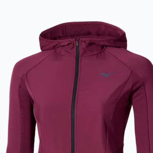 Geacă de alergare pentru femei Mizuno Active Warm Hybrid Full Zip Hooded dark purple
