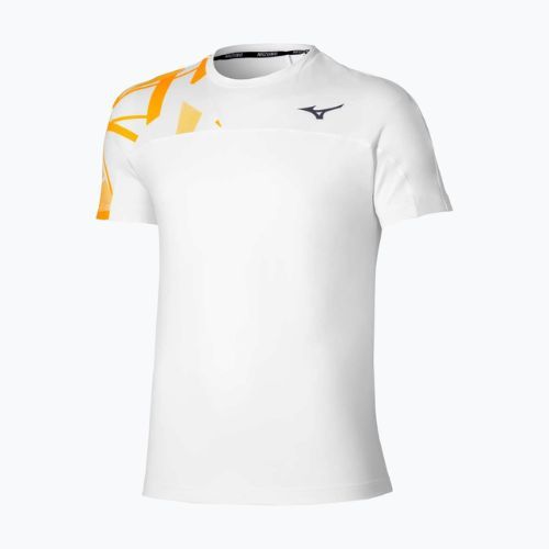 Tricou de tenis pentru bărbați Mizuno Daybreakers Shadow white/citrus