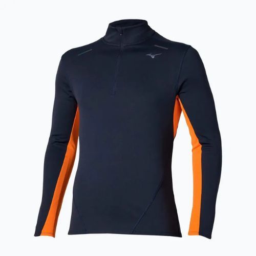 Longsleeve de alergare pentru bărbați Mizuno Tech Thermal Charge Half Zip baritone blue