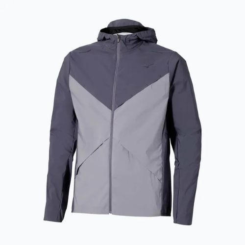 Geacă de alergare pentru bărbați Mizuno Tech Thermal Charge Hooded quiksilver