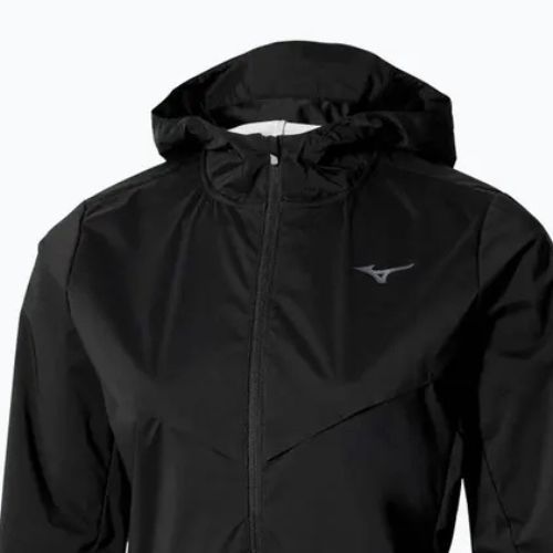Geacă de alergare pentru femei Mizuno Tech Thermal Charge Hooded black