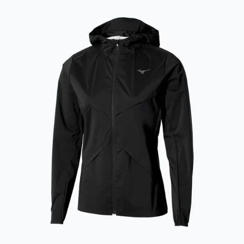 Geacă de alergare pentru femei Mizuno Tech Thermal Charge Hooded black