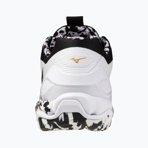 Încălțăminte de handbal Mizuno Wave Stealth 6 white/black/gold