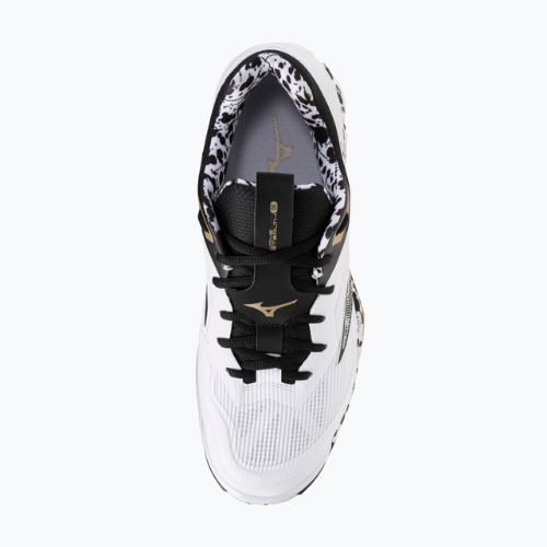 Încălțăminte de handbal Mizuno Wave Stealth 6 white/black/gold