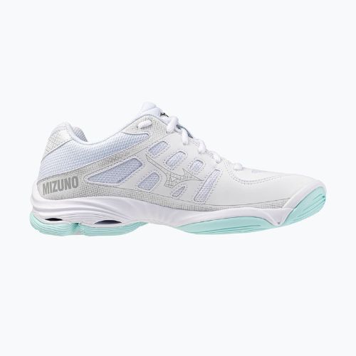 Încălțăminte de volei pentru femei Mizuno Wave Voltage 2 white/blue tint