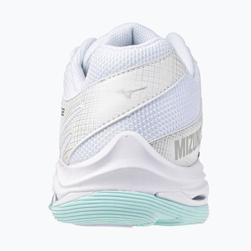 Încălțăminte de volei pentru femei Mizuno Wave Voltage 2 white/blue tint