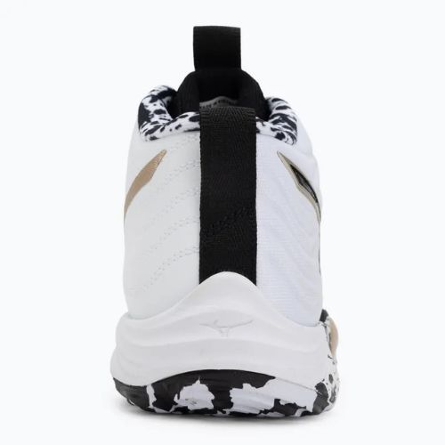 Încălțăminte de volei Mizuno Wave Momentum Elite Mid white/black/gold