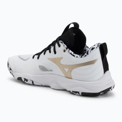 Încălțăminte de volei Mizuno Wave Momentum Elite white/black/ge gold