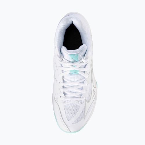 Încălțăminte de volei pentru femei Mizuno Thunder Blade Z Mid white/blue tint