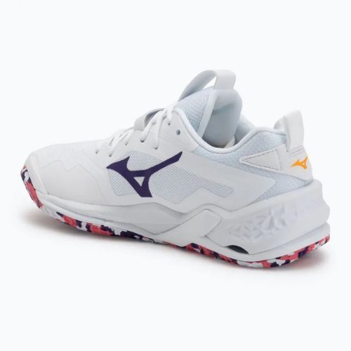 Încălțăminte de handbal Mizuno Wav Stealth Neo 2 white/violet indigo/camellia rose