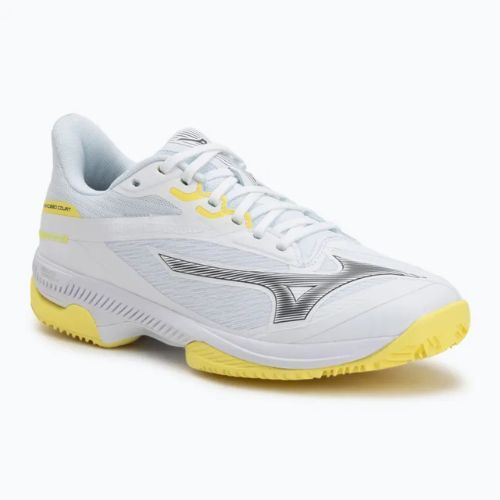 Încălțăminte de padel pentru femei Mizuno Wave Exceed Court Padel W white/black send/lemon tonic