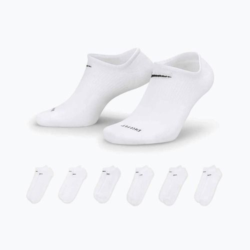 Șosete Nike Everyday Lightweight No Show 6 perechi white/black