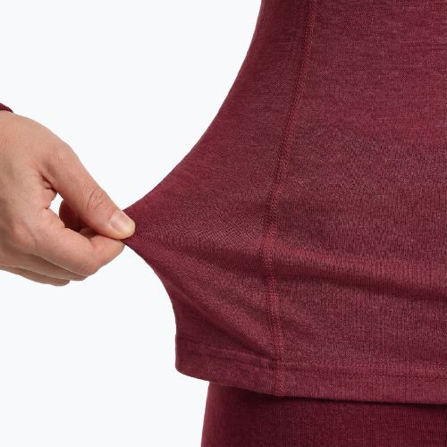 Set de lenjerie termoactivă pentru femei WOOLCANO Merino SET0543 burgundy