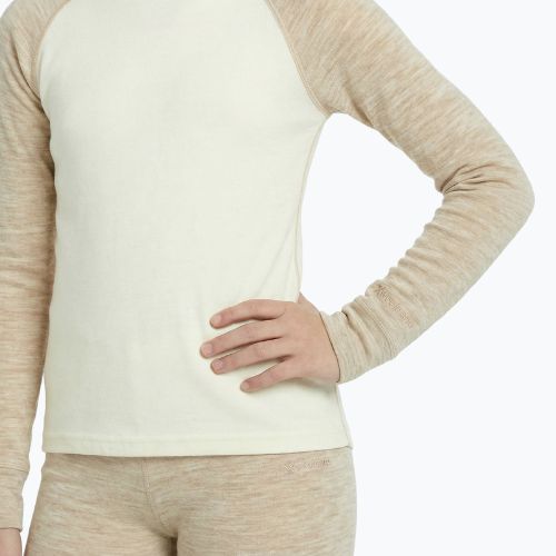 Set de lenjerie termoactivă pentru copii WOOLCANO Merino SET0982 beige