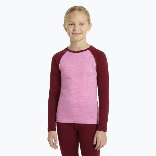 Set de lenjerie termoactivă pentru copii WOOLCANO Merino SET0982 purple