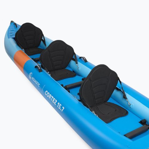 Caiac gonflabil 3-persoane AQUASTIC Cortez 15'7" hybrid blue