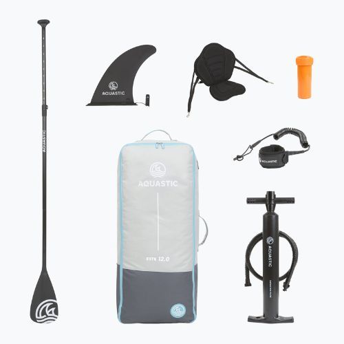 Set placă SUP gonflabilă AQUASTIC This 12'0" blue